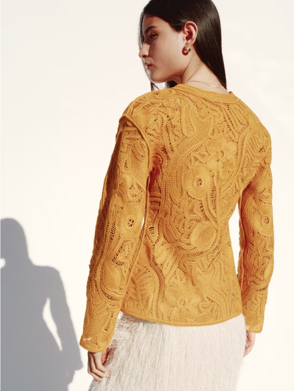 Crochet-look cardigan - Picture 3 of 8